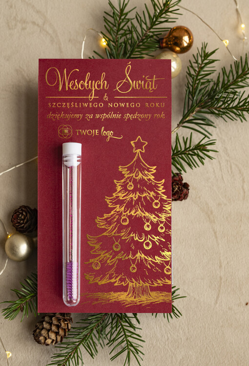 szczoteczka do rzęs Szczoteczka do rzęs podziękowania dla klientki, prezent od stylistki rzęs dla klientek, upominek  bożonarodzeniowy gadzet od stylistki rzes