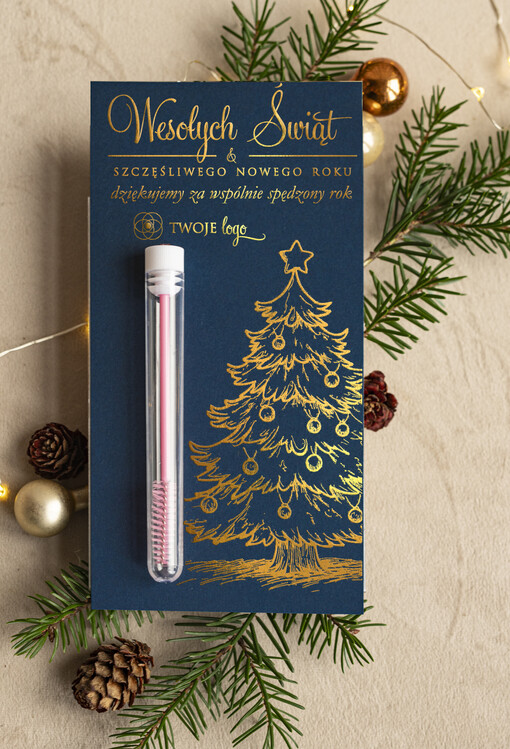 szczoteczka do rzęs Szczoteczka do rzęs podziękowania dla klientki, prezent od stylistki rzęs dla klientek, upominek  bożonarodzeniowy gadzet od stylistki rzes