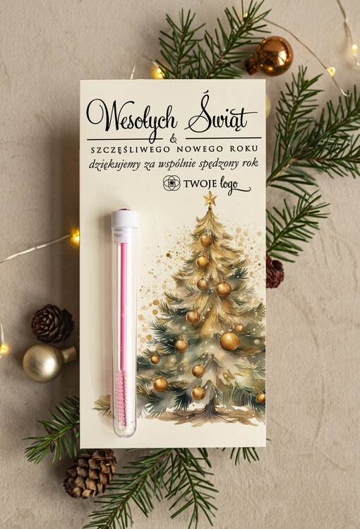 szczoteczka do rzęs Szczoteczka do rzęs podziękowania dla klientki, prezent od stylistki rzęs dla klientek, upominek  bożonarodzeniowy gadzet od stylistki rzes
