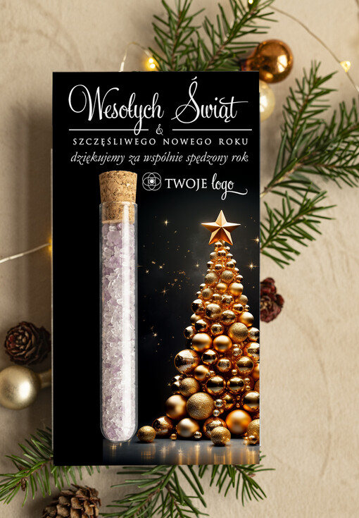 Sole do kąpieli Prezenty dla klientek na święta Sole do kąpieli, drobne Upominki dla klientów salonu fryzjerskiego bożonarodzeniowy gadzet od stylistki rzes