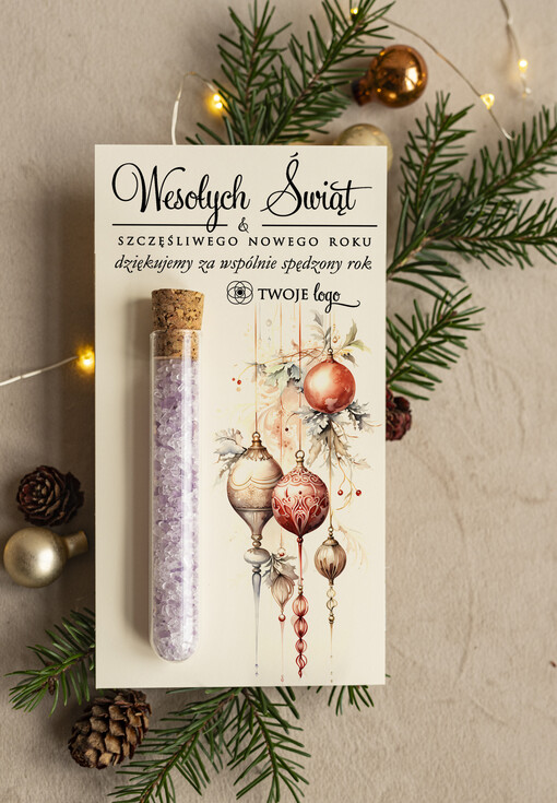 Sole do kąpieli Prezenty dla klientek na święta Sole do kąpieli, drobne Upominki dla klientów salonu fryzjerskiego bożonarodzeniowy gadzet od stylistki rzes