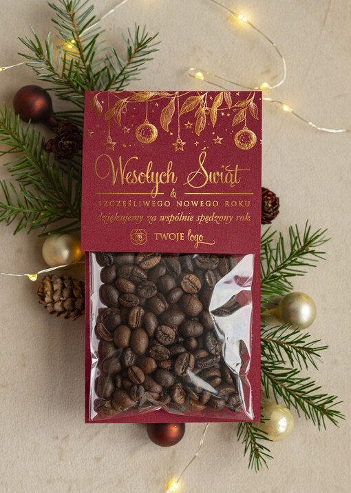 drobne prezenty słodkości miody ciasteczka świąteczna kawa podziękowania dla klientki salonu kosmetycznego, prezent od fryzjerki dla klientek, upominek  bożonarodzeniowy gadzet od stylistki rzes