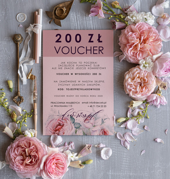 Bony Podarunkowe  bony     bon podarunkowy idealny na prezent voucher o wartości 200 zł  200/voucher/z