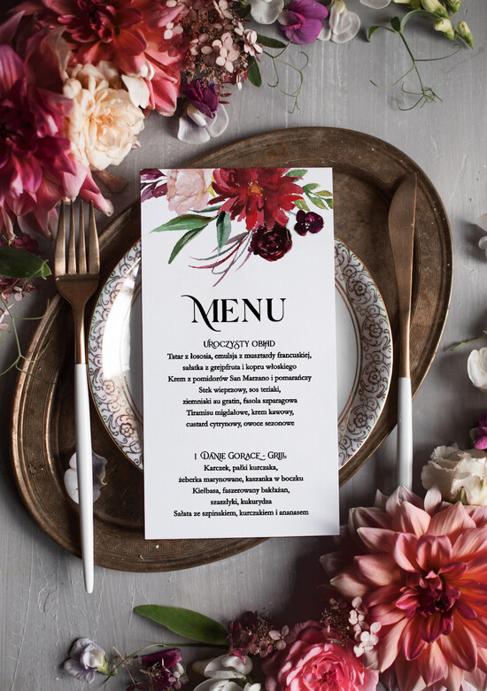 Menu glamour ślubne menu karta potraw weselnych, złote i eleganckie na klasyczne wesele 01/Kgoldws/m