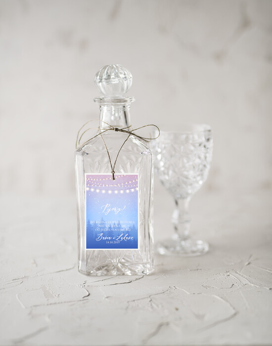 Zawieszki na butelki rustykalne etykieta na alkohol weselny, rustykalne śmieszne treści 07/NWK/zw