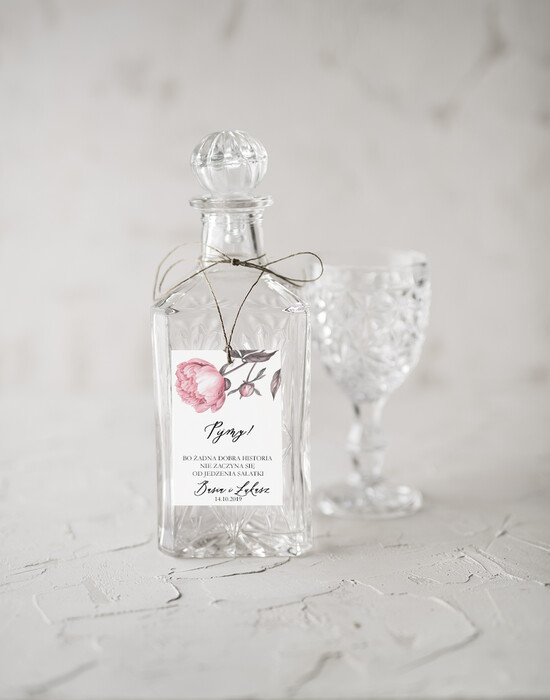 Zawieszki na butelki rustykalne zawieszki ślubne na butelki, rustykalne i ekologiczne 09/NWK/zw