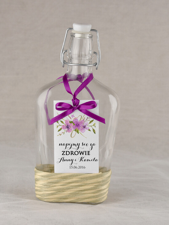 Zawieszki na butelki rustykalne zawieszka etykieta na alkohole weselne, ekologiczne i rustykalne 30/rstPOz/zw