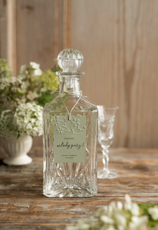 Zawieszki na butelki rustykalne etykiety na butelki weselne, idealne na wesele w stodole 3/włn/zw