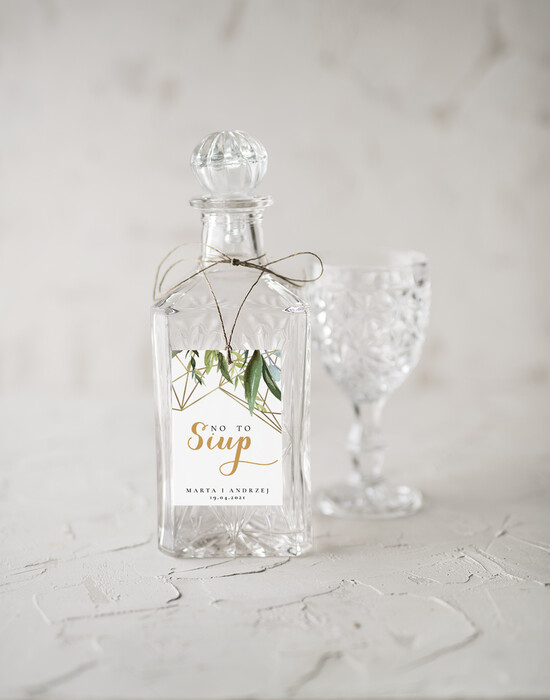 Zawieszki na butelki rustykalne etykieta na alkohol weselny, rustykalne śmieszne treści 13/CB/zw