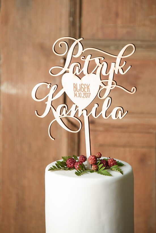 Figurki na tort / cake topper statuetki drewniane topery    01/rsstn/ST