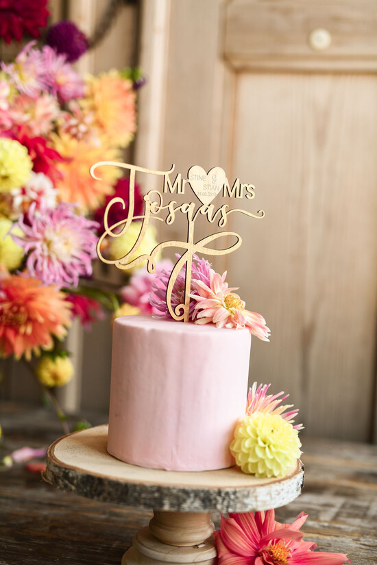 Figurki na tort / cake topper statuetki złote ozdoby na tort ślubny    17/GL/ST