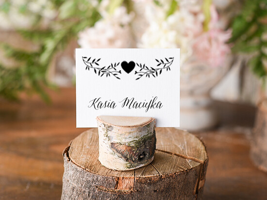 Winietki Boho/etno/pióra karteczki ślubne winietki weselne 01/WS/wDR