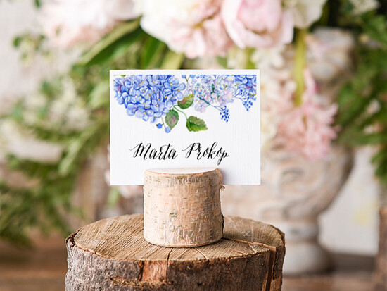 Winietki Boho/etno/pióra ślubne wizytówki winietki na stół weselny 11/BHszK/wDR