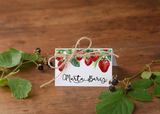 Winietki Boho/etno/pióra ślubne wizytówki winietki na stół weselny 76/cc/w