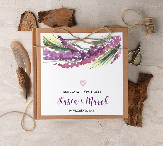 Księgi wpisów gości Boho/etno/pióra ksiega gosci na zdjecia z polaroida i wpisy gosci weselnych, boho style z romantycznymi elementami 20/ccSZ/kwg