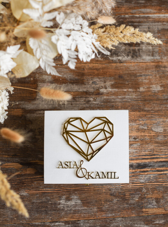 Pudełka Szkatułki na Obrączki szkatułki personalizowane pudełko na obrączki ślubne     3/drewser/szk