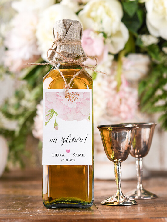 Zawieszki na butelki boho/etno/pióra zawieszka na alkohol weselny, boho smieszne teksty 05/BHszR/zw