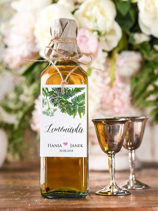 Zawieszki na butelki boho/etno/pióra zawieszki na alkohol weselny, boho eleganckie wasza tresc 13/BHszK1/zw