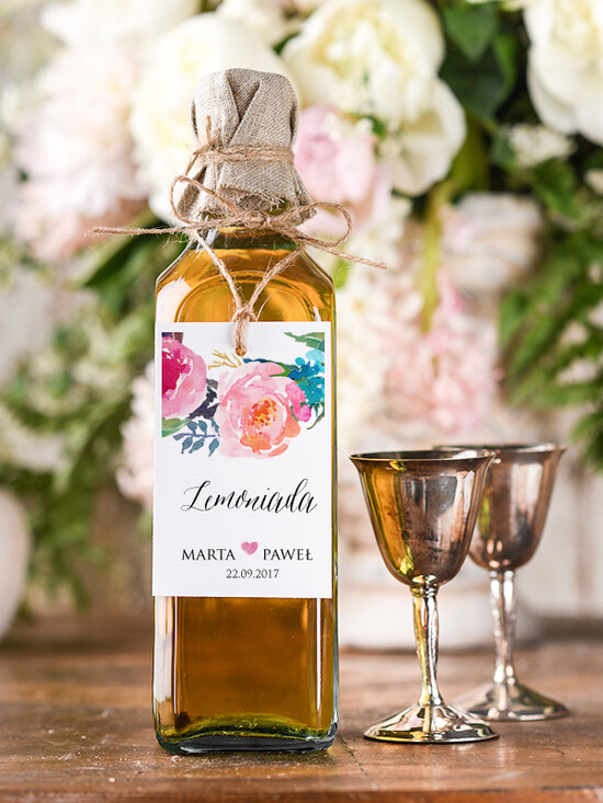 Zawieszki na butelki boho/etno/pióra zawieszki na alkohole weselne, boho dowolne tresci 18/bhSZ/zw