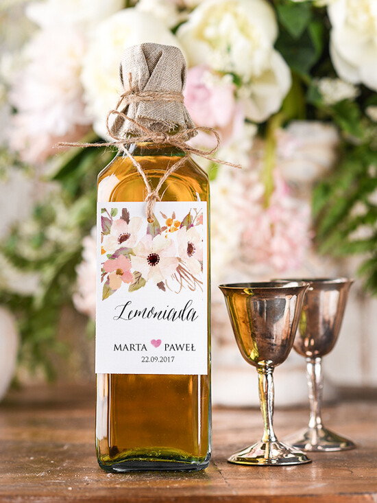 Zawieszki na butelki boho/etno/pióra etykiety na wódkę weselną, boho duzo tekstow do wyboru 19/bhSZ/zw