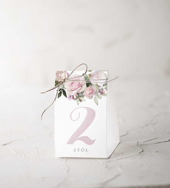 Numery na stół Rustykalne numerki na stół stoły weselne, w stylu rustykalnym 14/CB/nrS