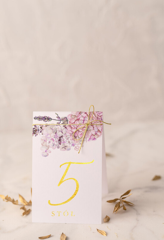 Numery na stół Glamour numerki na stoliki ślubne, złote w stylu glamour 07/CBL/nrS