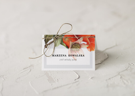 Winietki botaniczne podróżnicze  karteczki ślubne winietki weselne, eleganckie 04/Vbot/w