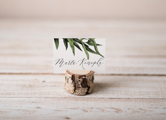 Winietki botaniczne podróżnicze  winietki ślubne wizytówki dla gości weselnych, rustykalne 06/VbotF/w