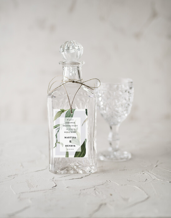 Zawieszki na butelki botaniczne podróżnicze  zawieszki ślubne na butelki, boho dowolny tekst 08/Vbot/zw