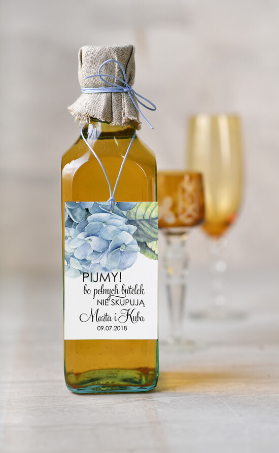 Zawieszki na butelki botaniczne podróżnicze  etykiety na butelki weselne, botaniczne tekst dowolny 31/kolb/zw