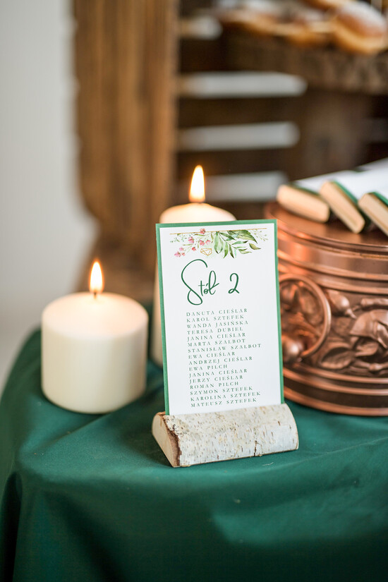 Numery na stół botaniczne podróżnicze usadzenie gości numery na stół weselny, przepiekne ilustracje w stylu boho 010/vbot/nrS