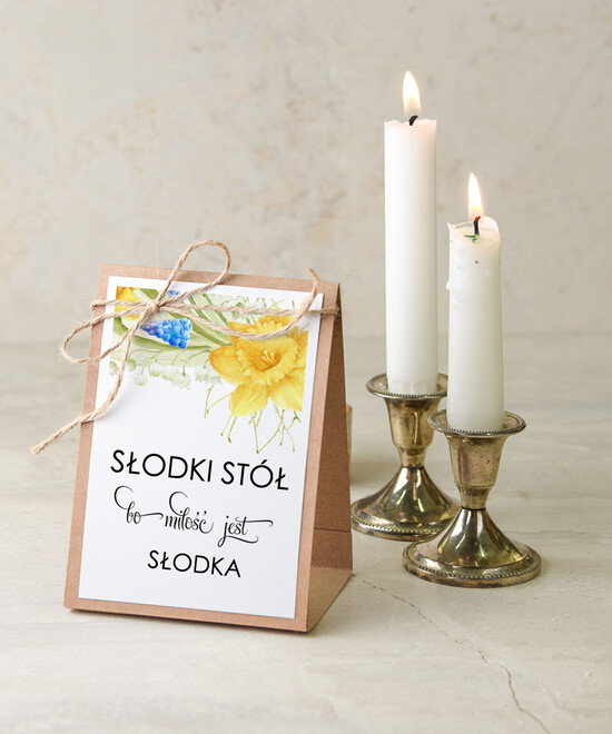 Numery na stół akwarele numerki na stół stoły weselne grafiki inspirowane malarswem akwarelkowe kwiaty boho 38/akwECO/nrS