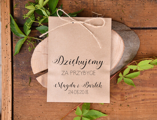 Podziękowania dla Gości Weselnych Magnesy breloki Zdrapki ślubne upominki dla gości magnes na lodówkę drewniane serduszko 04/drssT/mg