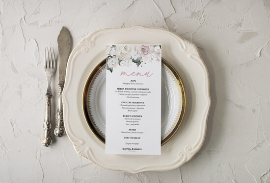 Menu rustykalne menu weselne na stoły plan podawania posiłków rustykalne ekologiczne wasza tresc 51/CBw/m