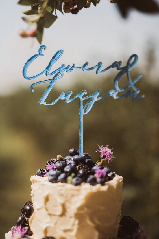 Figurki na tort / cake topper statuetki akryl kolorowy topper na tort weselny 2/kaligrafia/ST