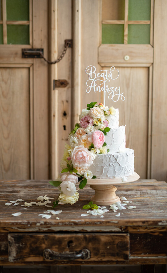 Figurki na tort / cake topper statuetki akryl statuetka na tort weselny biały akryl personalizowany topper 08/topperpelxi/ST