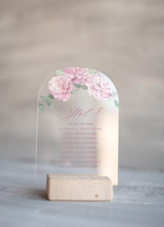 Numery na stół Akryl numerki na stół stoły weselne, akryl 11/akrylUV/NrS