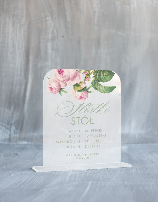 Numery na stół Akryl numerki na stoliki ślubne, nowoczesny pomysł 106/akrylUVd/nrS