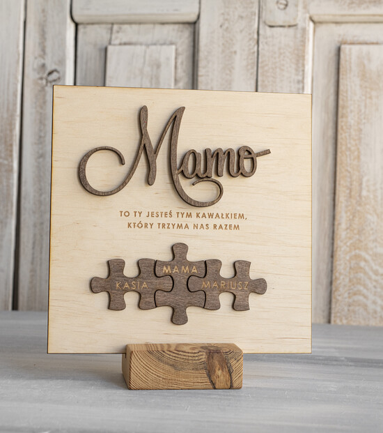 Prezenty dla Mamy ramki, puzzle, ramki na zdjęcia wyjątkowy prezent na dzień mamy, super prezent dla mamy wyjątkowa tabliczka na dzień matki, tabliczk 01/TAB/Mama