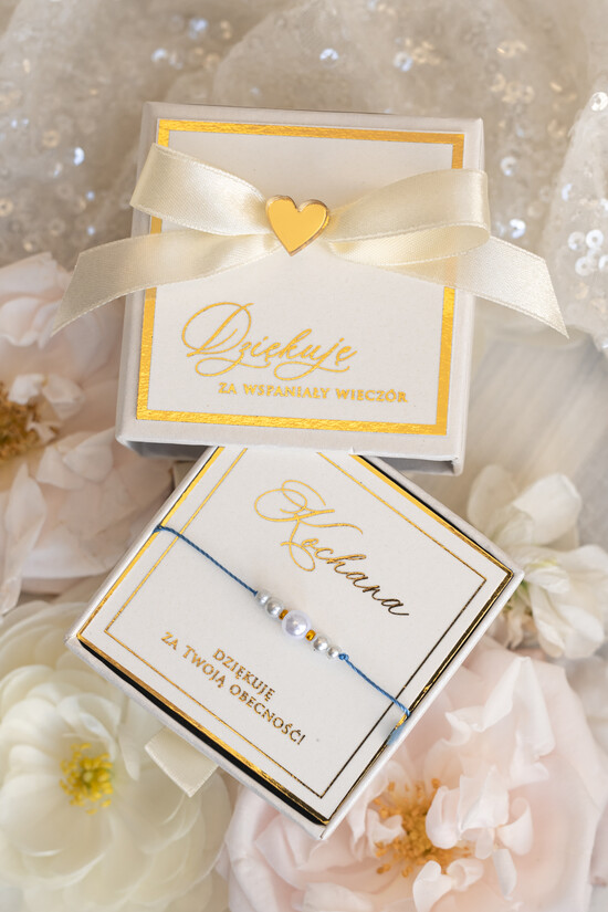wieczór Panieński podziękowania za wieczór panieński podziękowanie za wieczór panieński- bransoletka z perłką muszlową Bransoletki dla Twojego Team Bride 01/BrPudD/PWPb