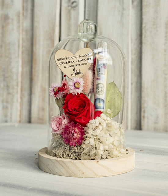 Prezenty dla Młodej Pary flowerbox, kartki z życzeniami, pudełka na prezenty Pudełko na pieniądze, Pamiątka Ślubu flowerbox prezent ślubny dla Pary Młodej, w co zapakować pienią 06/fboxSzMinN/MPara