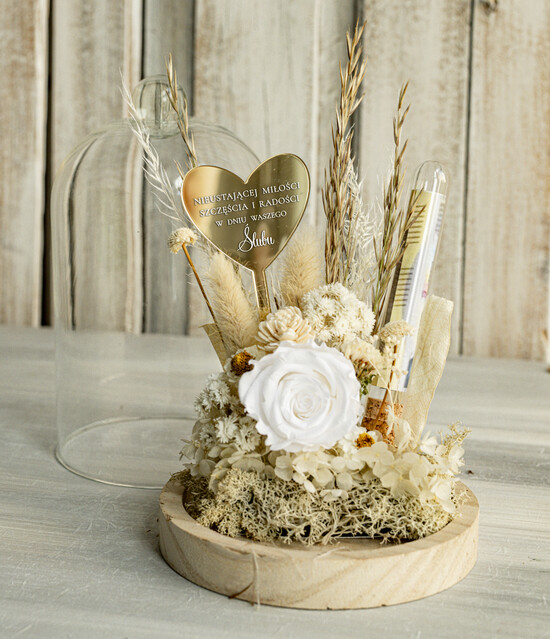 Prezenty dla Młodej Pary flowerbox, kartki z życzeniami, pudełka na prezenty Pudełko na pieniądze, Pamiątka Ślubu flowerbox prezent ślubny dla Pary Młodej, w co zapakować pienią 03/fboxSzMinNZl/MPara