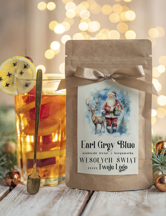 drobne prezenty dla firm HERBATA KAWA herbata swiateczna prezent, Upominki firmowe na Boże Narodzenie herbata Earl Grey, Herbata świąteczn 11/MKJ/UsHERBEG