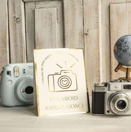 Księgi wpisów gości dodatki instrukcje Instrukcja do Księgi Gości Polaroid stojaca papierowa dodatki ślubne instrukcja do księgi weselnej p 03/stPap/kwg