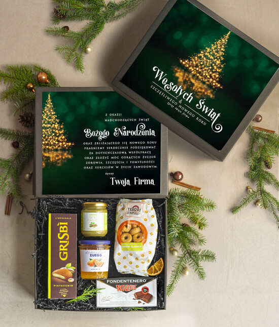 Prezenty oferta dla Firm Premium selection prezenty biznesowe dla firm włoskie smaki, Gusto Italiano upominki na święta dla pracowników, boxy 05/BoxDIT/swieta