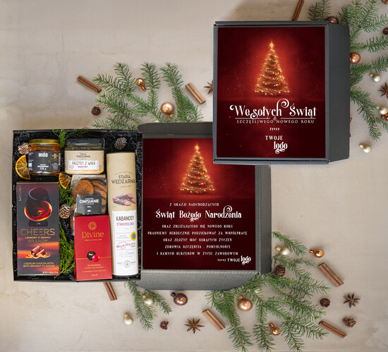 Prezenty oferta dla Firm Premium selection wytrwane kosze prezentowe dla firm, prezenty biznesowe z logo męskie, upominki Premium na święta dla 07/BoxWytrawny/swieta