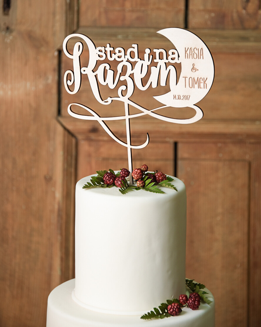 Figurki na tort / cake topper statuetki drewniane statuetki na tort weselny 1
