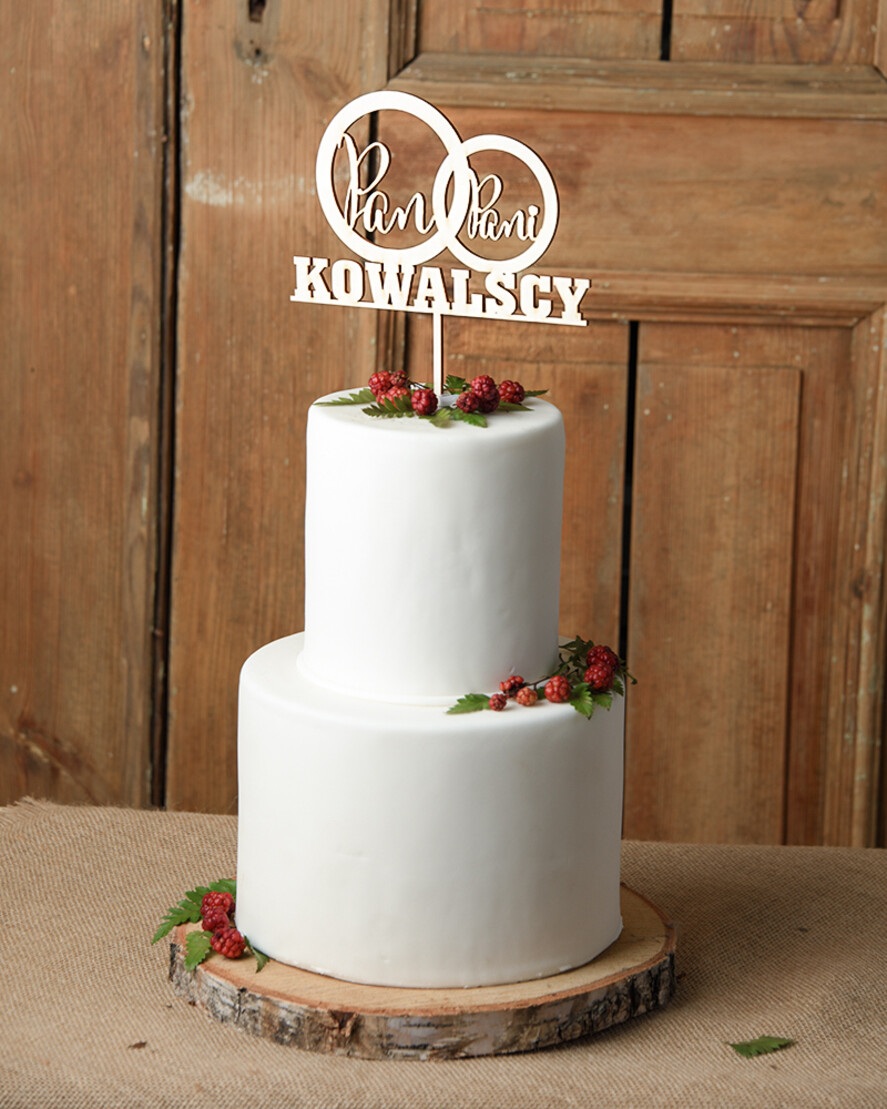 Figurki na tort / cake topper statuetki drewniane dekoracje tortu 1