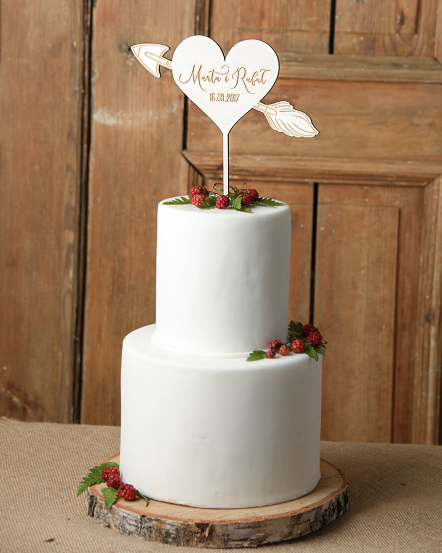 Figurki na tort / cake topper statuetki drewniane figurki na tort weselny 1