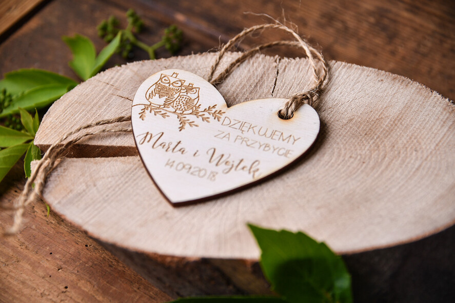 Podziękowania dla Gości Weselnych Zawieszki bileciki do prezentów upominki ślubne od pary młodej dla gości weselnych, personalizowane zawieszki do prezentów1